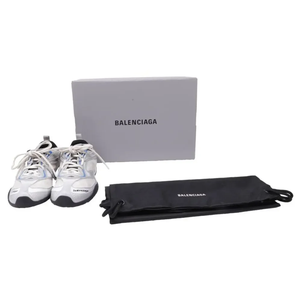 Balenciaga Radar Gradient Lines Sneakers in Silver Polyester